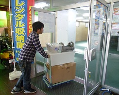 段差もなく、楽に屋内まで移動できます